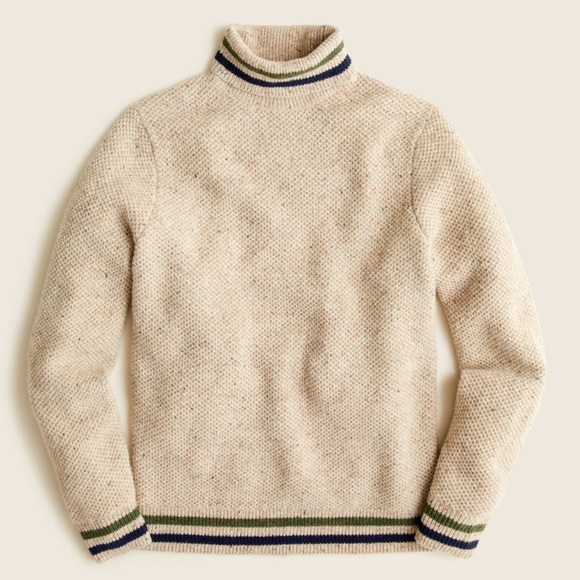 J. Crew Men’s Rugged Merino Wool Turtleneck Sweater - Picture 1 of 8